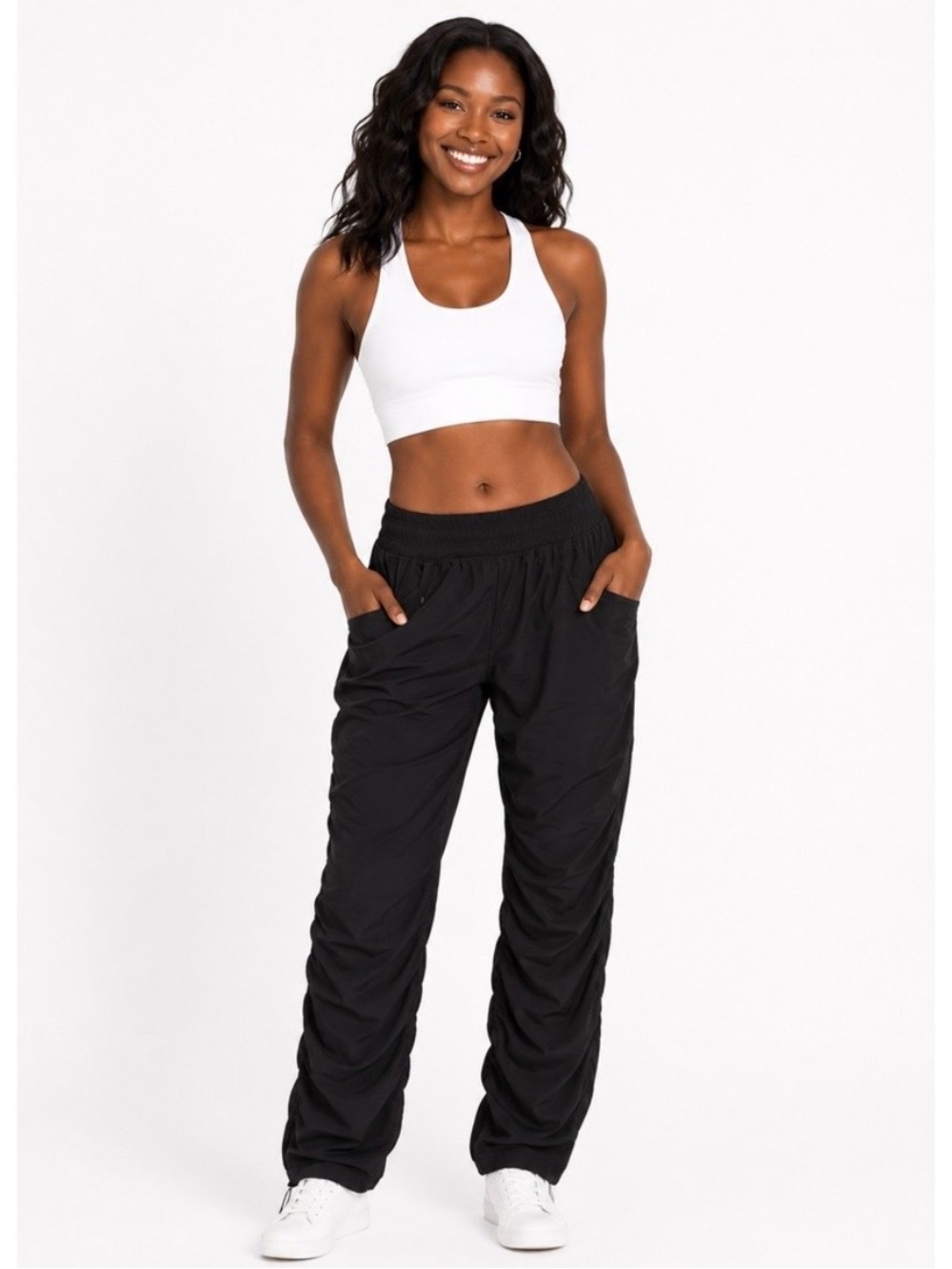 Kyodan black ruffle pants. Medium.